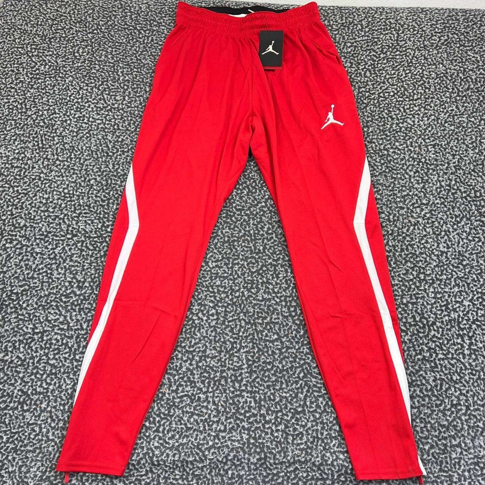 Air Jordan Dri-Fit Sweatpants Men Medium Red Jumpman Drawstring Outdoor Size 28